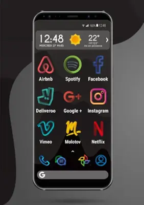 Apolo Silicone - Theme Icon pack Wallpaper android App screenshot 1